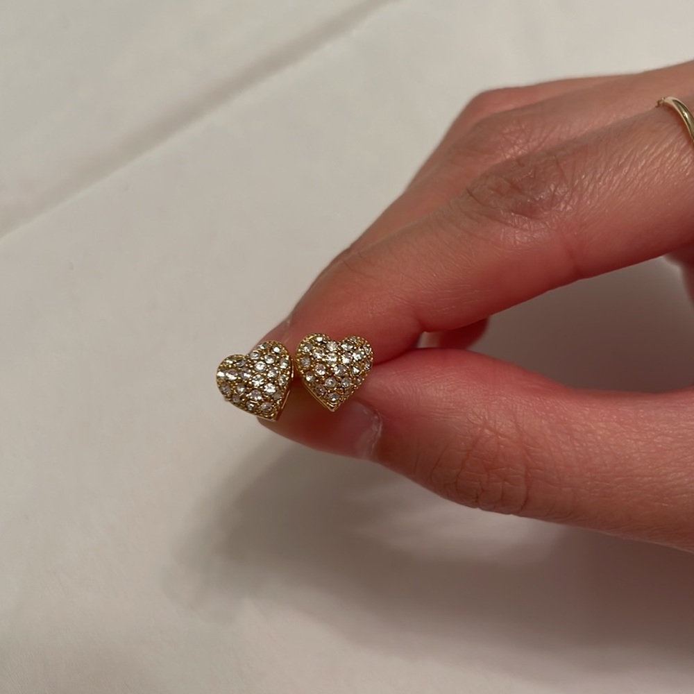 Heart Cubic Zirconia Earrings